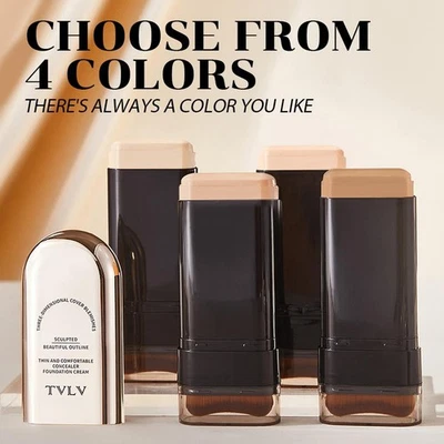 Double Ended Foundation Stick Natural Brightening LongLasting Facial Q3L9 - Bild 1 von 4