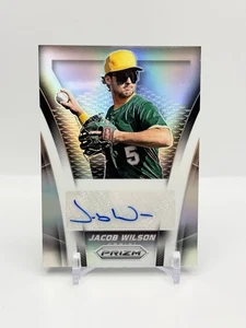 Jacob Wilson 2025 Panini Prizm Throwback Signatures Silver Auto - Bild 1 von 2