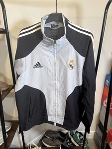 ADIDAS VINTAGE REAL MADRID 2004-05 Tuta Top Retro Giacca Uomo M **LEGGI** - Foto 1 di 15