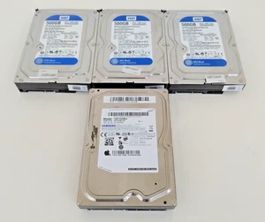 Lotto 4 Hard Disk Hdd Interni Samsung 1 Tb Wd Blue 500 Gb 3,5" Sata Usati - Afbeelding 1 van 10
