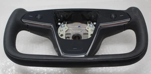 2021-2025 Tesla Model S X Yoke Type Steering Wheel Factory 1965131-00-C OEM - Picture 1 of 9