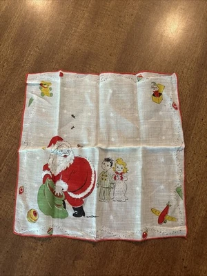 Pañuelo Papá Noel Navidad Infantil DE COLECCIÓN NO PERFECTO 3 agujeros leer Foto 1 de 4