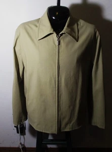 COLE HAAN Tan Full Zip Nylon Chino Style Jacket Men's Size XL - Picture 1 of 7