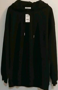 Active Usa Large Oversized Hooded Damen Langarm Pullover Schwarz Brandneu - Bild 1 von 9