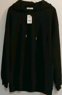 Active Usa Large Oversized Hooded Women's Long Sleeve Pullover Black Brand New  - Image 1 of 4