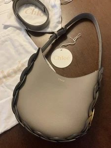Chloe Tasche Hobobag Medium Mottled Grey Taupe Neuwertig - Bild 1 von 16