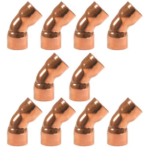 Appli Parts AP-C07845B10 7/8 45 Degree Elbow Short Turn Copper pipe fittings CxC - Picture 1 of 1