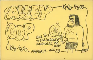 Kirksville, MO QSL Amateurfunk Alley OOP KNQ-4600 Kunst Adair County Missouri - Bild 1 von 2