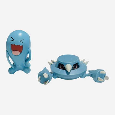 Pokemon Wobbuffet & Metang Articulated Figures 3" Nintendo 2018 Lot Of 2 Toys Cover
