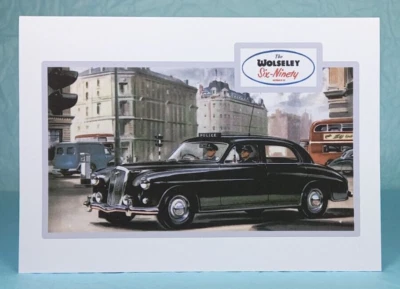 WOLSELEY 6/90 Six Ninety Police Car - GREETING CARD - Classic Car Memorabilia - Image 1 of 3