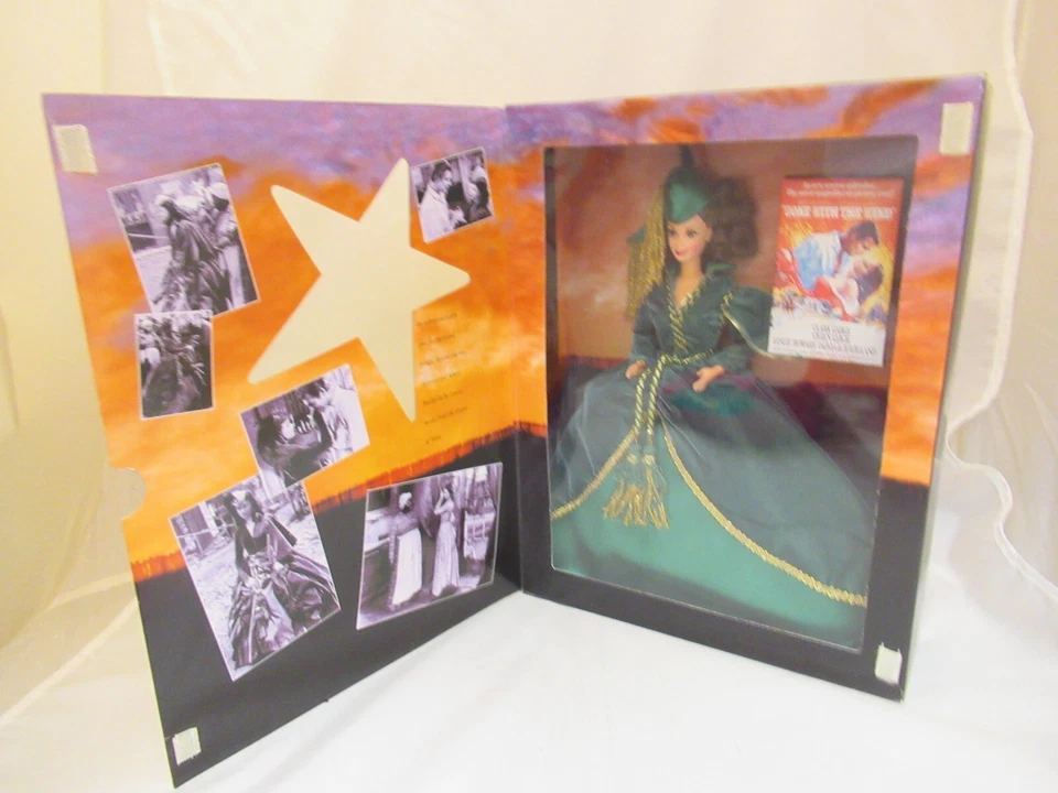 GONE WITH THE WIND BARBIE AS SCARLETT O'HARA DOLL DRAPES DRESS MATTEL 12045