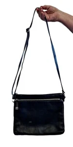 Bolso de Mano Margot New York Genuino Cuero Negro Suave Bandolera Cartera Usado en Excelente Condición - Imagen 1 de 4