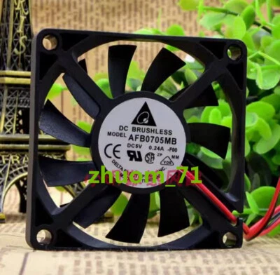 1PC Delta AFB0705MB 5V 7010 0.24A 7CM 2-Pin silent USB graphics card cooling fan - Image 1 of 4