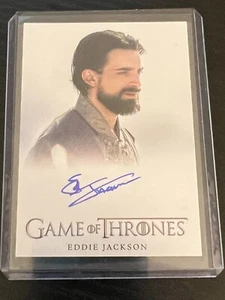 2022 Rittenhouse Game Of Thrones Complete Series Eddie Jackson Full Bleed Auto - Picture 1 of 2