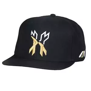 HK Army Snapback Hat - Split - Black / Gold / White - Picture 1 of 2
