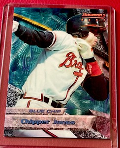 1994 Bowman's Best #1 Chipper Jones Blue Chip RC Rookie  HOF Atlanta Braves NM