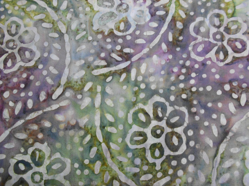 Moda   BATIKS #0025 "FLORAL" BTY - Image 1 of 1