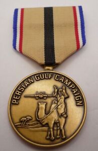 RARE PERSIAN GULF CAMPAIGN MEDAL.30 MM.24.9 GR,EXCELLENT CONDITION