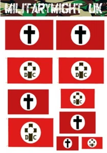 1 /32 - 1/35 SCALE FIGURES FLAGS GERMAN CHAPLIN - Picture 1 of 1