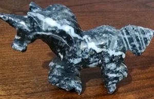 Marble Unicorn Figurine - Picture 1 of 4