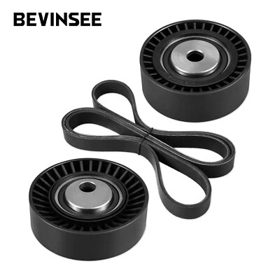 Drive Belt Tensioner Pulley Idler Pulley Kit For BMW E46 E39 Z4 M52 M54 Engines - Image 1 of 4