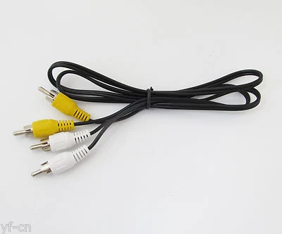1pc Twin RCA Phono Male cable 2 RCA Phono Male to Male Audio Cable 3.3ft/1M - Image 1 of 3