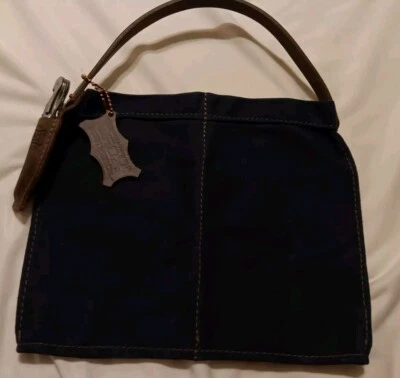 Orox Leather Co. Waxed Denim Wine Caddy Leather Handcrafted In Portland Oregon  - Image 1 of 4