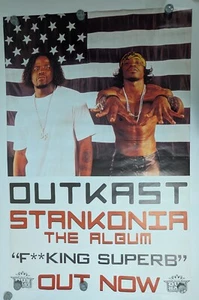 Vintage 2000 Outkast Stankonia F**king Superb Original Giant Subway Poster 60x40 - Bild 1 von 3