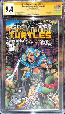 Teenage Mutant Ninja Turtles (Vol. 1) #8 - [Mirage 1986] CGC SS 9.4 Eastman Auto - Image 1 of 2
