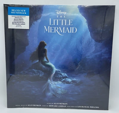DISNEY The Little Mermaid Movie Soundtrack Vinyl LP Lin-Manuel Miranda NEW - Image 1 of 2