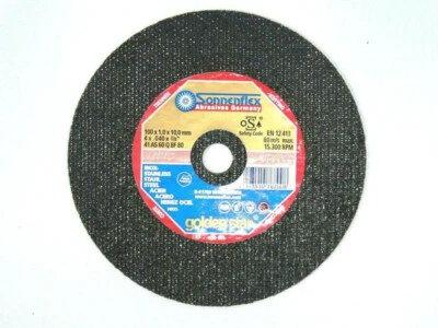 SONNENFLEX Trennscheibe 100 x 1 x 10 Inox , AS 60 Q , Trennscheiben