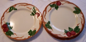 4 Lovely Franciscan Apple Vintage 10.5 Inch Dinner Plates w/Matching Backstamps - Picture 1 of 2