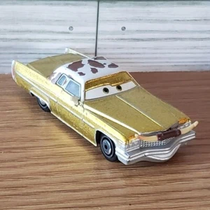 Disney Pixar Cars Cadillac Coupe DeVille Dinoco con cuernos de ganado capó adorno M10 - Imagen 1 de 14