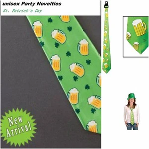 Corbata para hombre con cuello y tazas de cerveza del día de San Patricio - Imagen 1 de 6