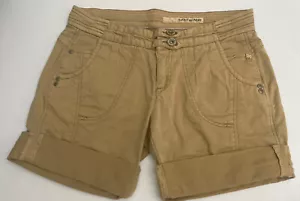 Pantalones cortos para caminar caqui talla 8 con puño enrollado para mujer DKNY - Imagen 1 de 9