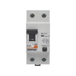 - Interrupteur Différentiel 63A 30mA 2 Pôles Type AC - Module de Protection E... - Photo 1/4