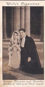 8 Ramon Navarro & Dorothy Jordan "Call of the Flesh"  Wills Cigarettes 1931