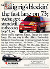 1991 Suzuki Swift GT - fast lane - Classic Vintage Advertisement Ad H08