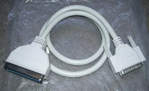 NEW SCSI Computer Cable D25 Pin Male - D50 Centronics MALE - 0.9 Meter Long - Afbeelding 1 van 2
