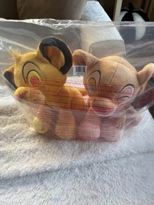 Disney The lion King 30th Anniversary Simba and Nala Plush Set w/Tags 11" - Picture 1 of 8