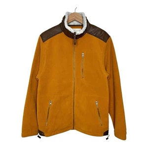 The Territory Ahead Fleece Full Zip Jacke Gr. Small Creme Braun Kunstleder - Bild 1 von 11