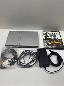 Sony SCPH-77001 Playstation 2 Slim Game Console Silver + Game Tested Working - Bild 1 von 20