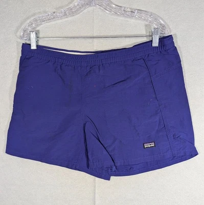 Patagonia Baggies Shorts Womens M Purple Blue Nylon Outdoor Hiking 5" - Image 1 of 4