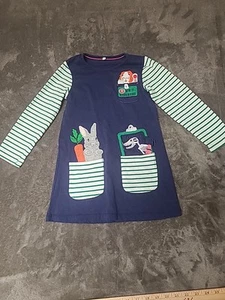 Mini Boden 4-5Y Girl VETERINARIAN Applique Dress Tunic Science Animal Doctor Vet - Picture 1 of 6