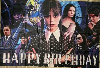 W. A. Decoración de fiesta de feliz cumpleaños con pancarta de 57x39 pulgadas #10-P Foto 1 de 2