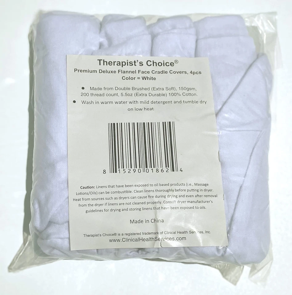 Therapist’s Choice® Premium Franela Cubiertas de Descanso Facial, para Mesa de Masaje Rostro... Foto 1 de 1