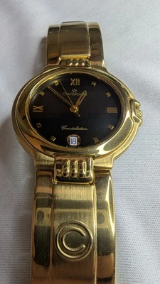 1970s Vintage Cortebert Constellation Gold And Black Mid-sized Stunner - Image 1 of 4
