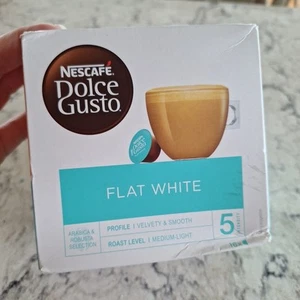 Nescafe Dolce Gusto Flat White Capsules 16 Pods 6/2025 Coffee NEW - Picture 1 of 5