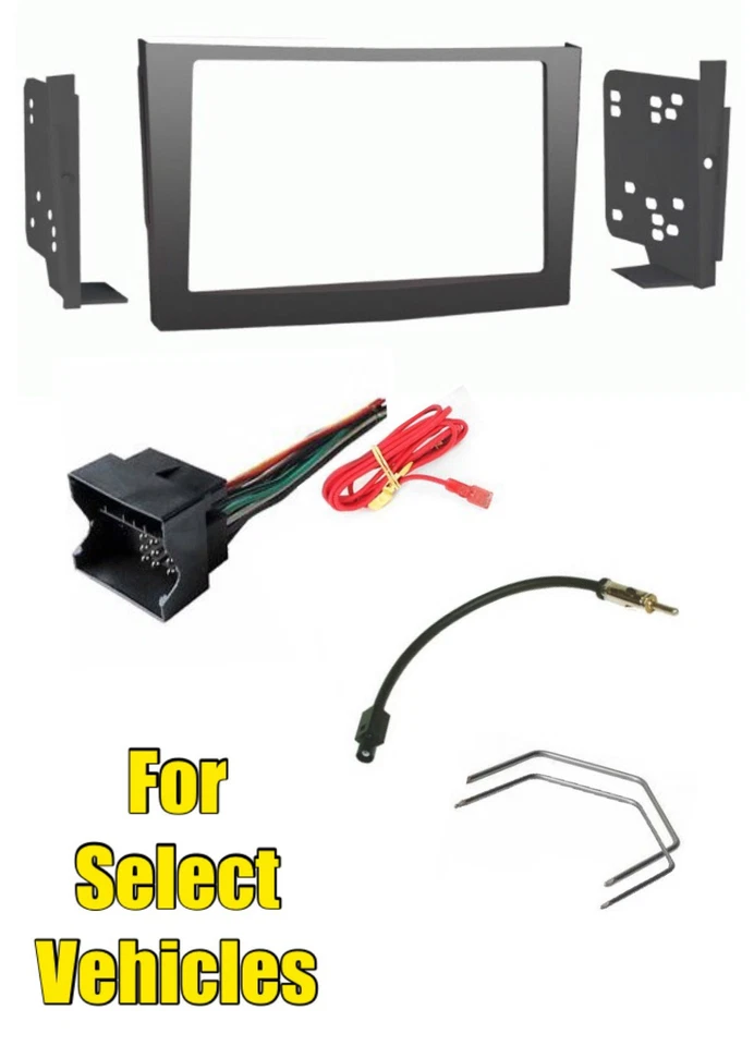 Combo de kit de tablero de radio estéreo para automóvil gris doble Din para algunos Saturn Astra 2008-2009 Foto 1 de 1