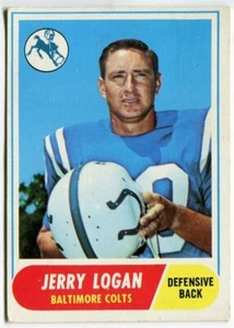 1968 Topps #47 Jerry Logan Baltimore Colts - Foto 1 di 2